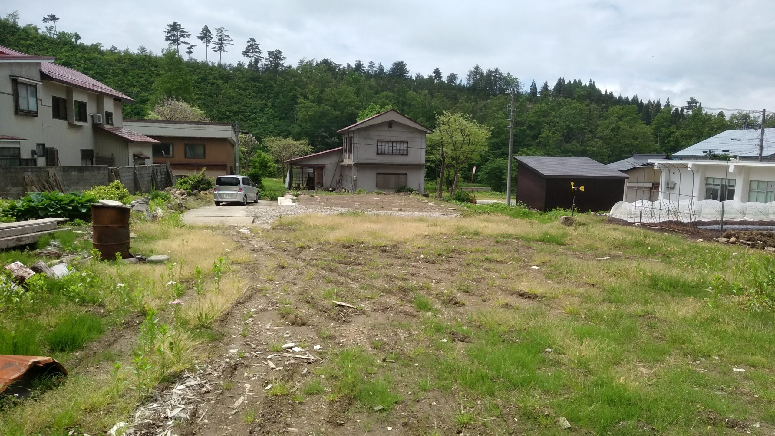 №B0261【山形県尾花沢市延沢】土地（更地化した宅地＋山林）あげます！譲ります！0円物件！